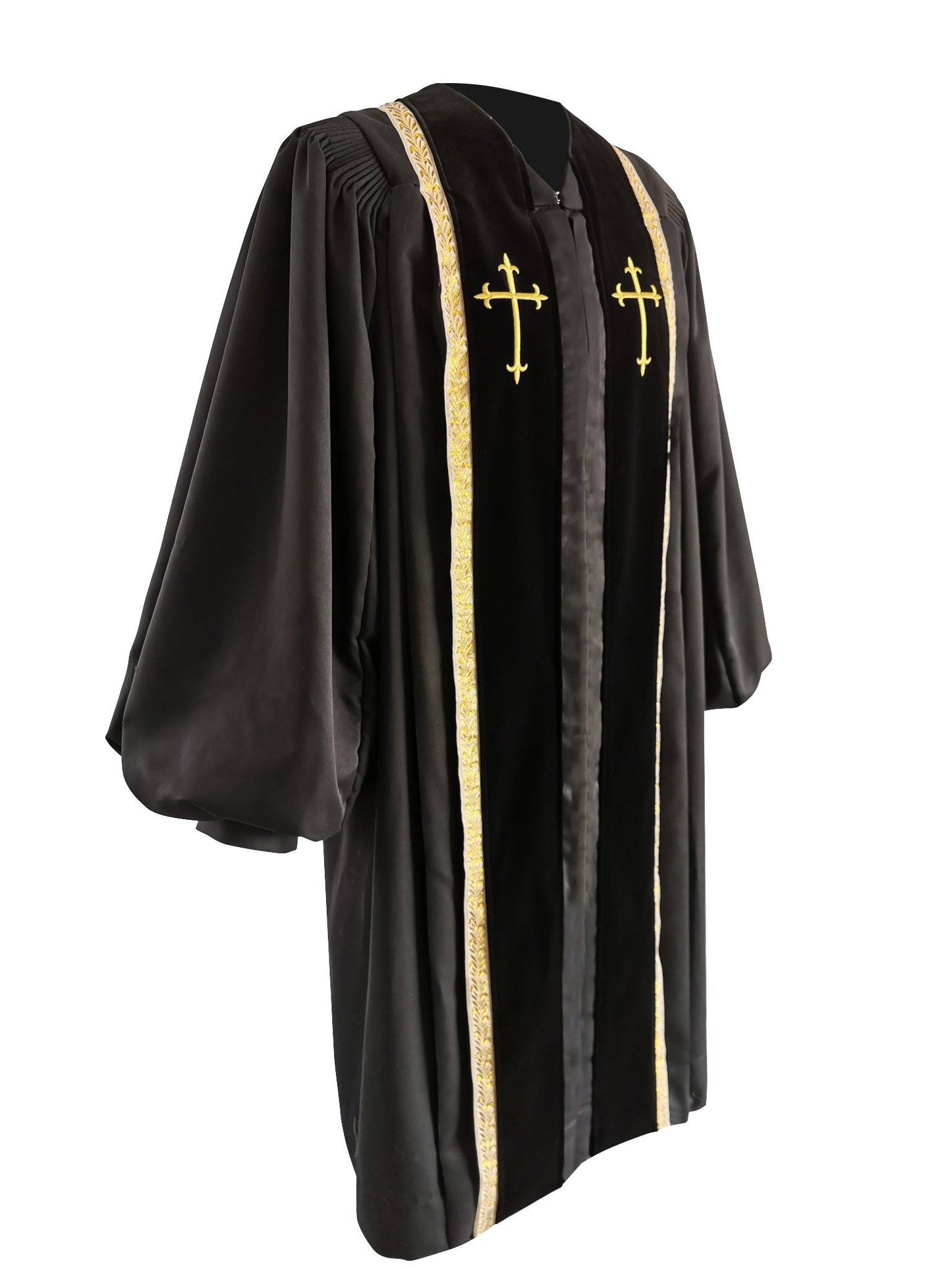 Black Bishop Clergy Robe - Churchings