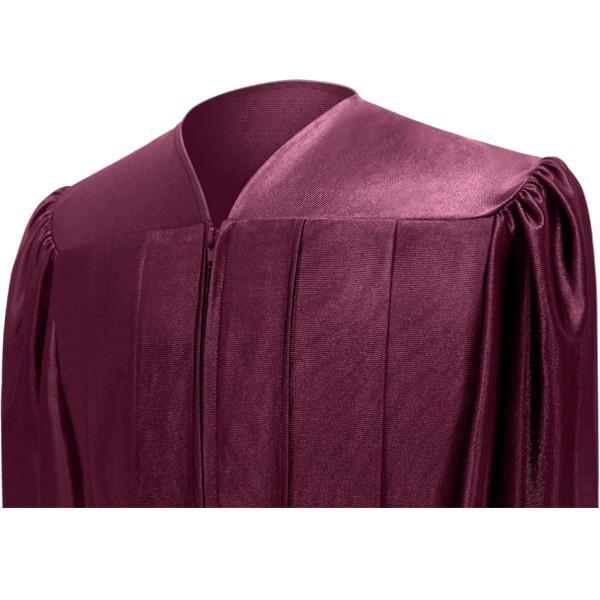 Shiny Maroon Choir Robe - Churchings