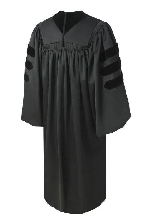 Deluxe Black Pulpit Robe - Churchings