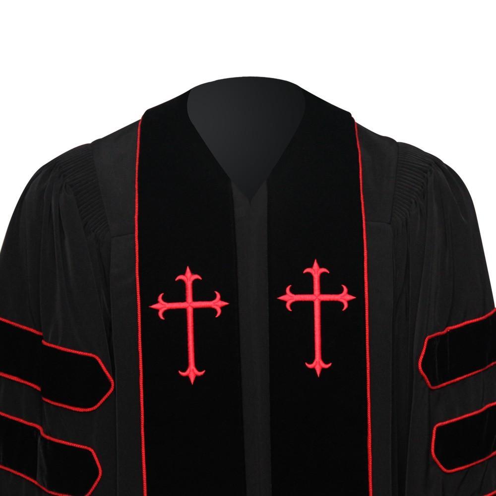 Black Dr. of Divinity Clergy Robe - Churchings