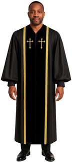 Black Bishop Clergy Robe - Churchings