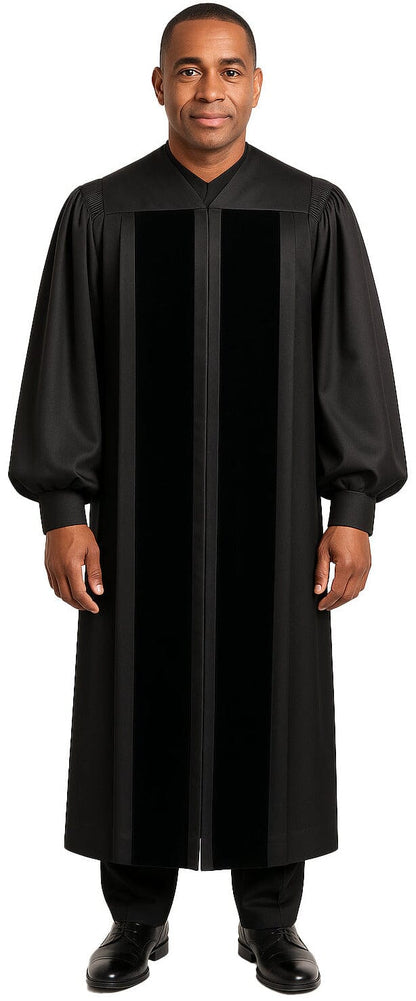 Black Clergy Robe