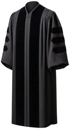 Deluxe Black Clergy Robe - Churchings