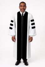 Deluxe White Pulpit Robe - Churchings