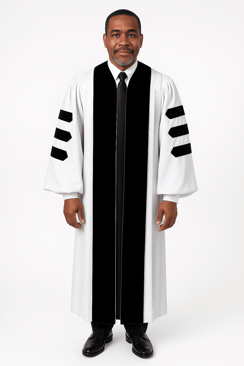 Deluxe White Pulpit Robe - Churchings