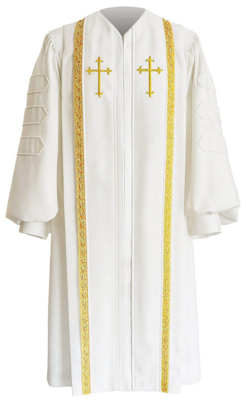 White Bishop Clergy Robe - Churchings