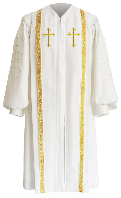 White Bishop Clergy Robe - Churchings