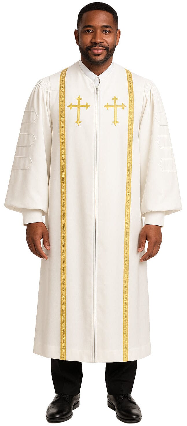 White Bishop Clergy Robe - Churchings