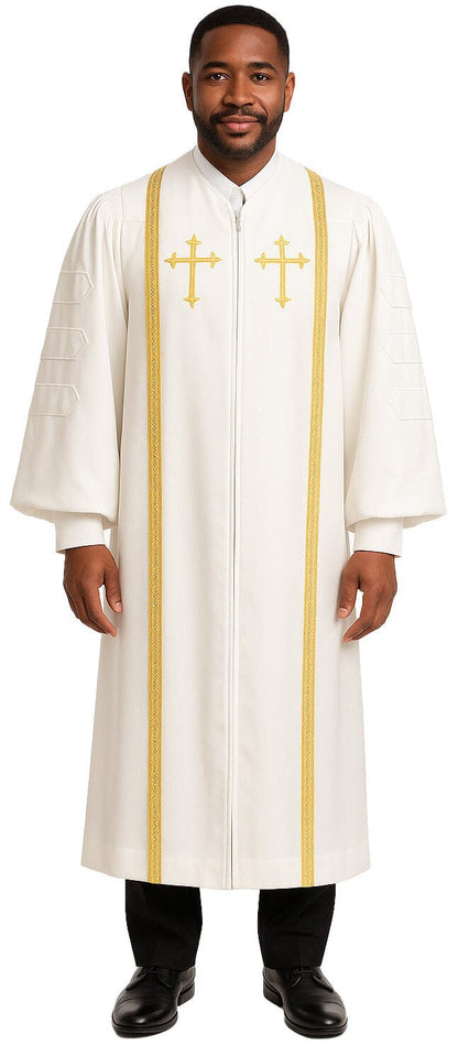 White Bishop Clergy Robe - Churchings