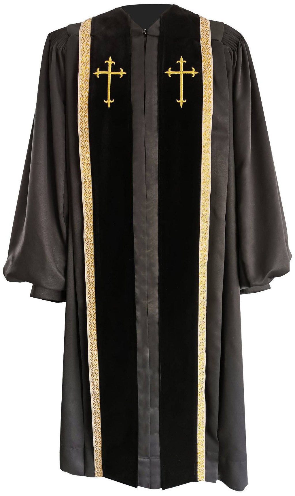 Black Bishop Clergy Robe - Churchings