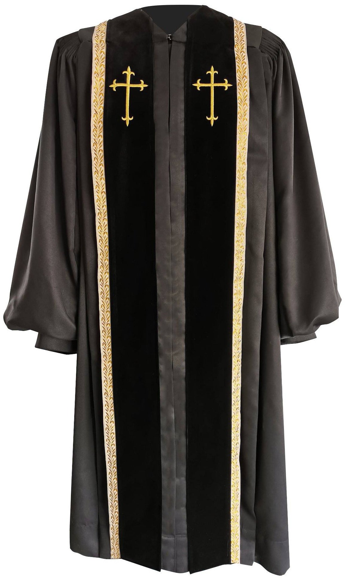 Black Bishop Clergy Robe - Churchings