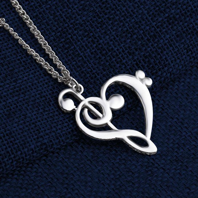 Music Note Pendant & Necklace - Churchings