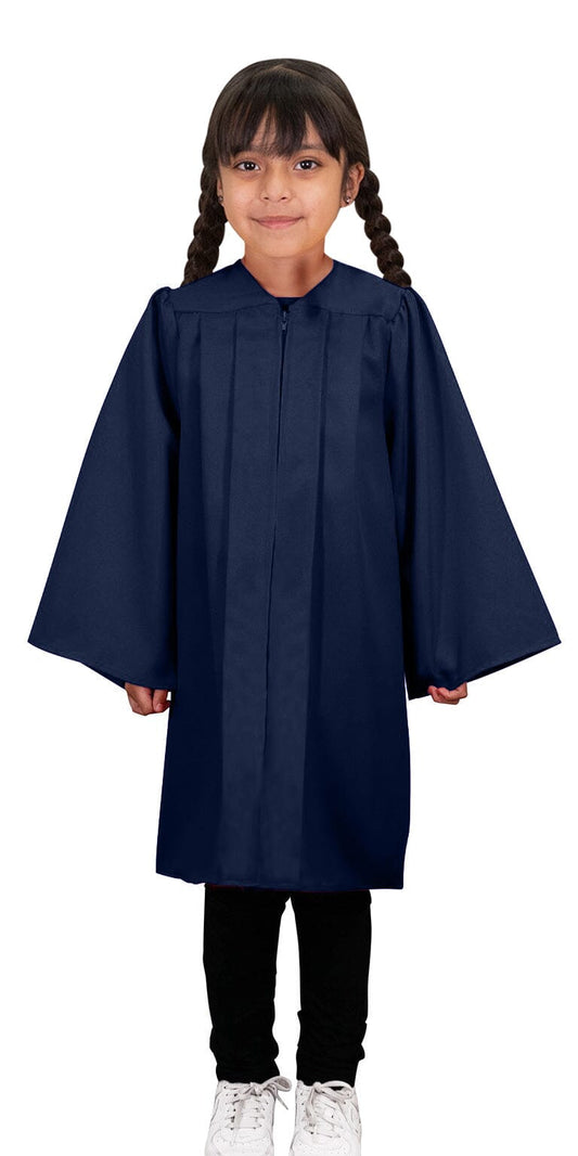 Child's Matte Navy Blue Choir Robe - Churchings