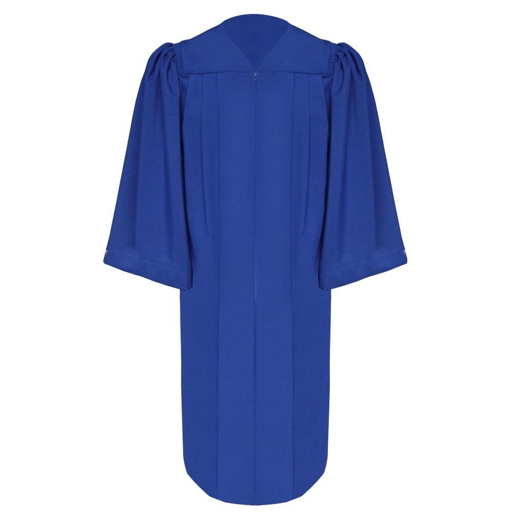 Deluxe Royal Blue Choir Robe - Churchings