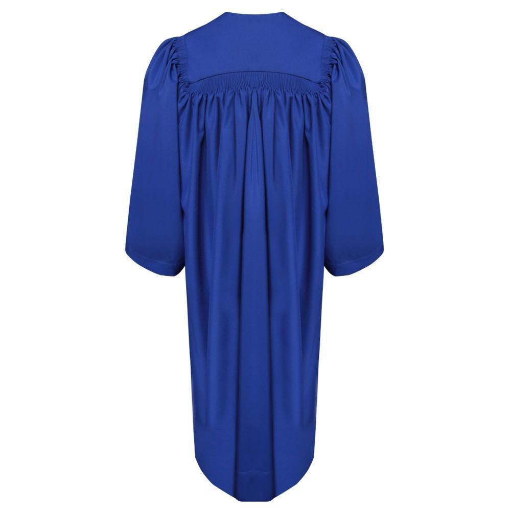 Deluxe Royal Blue Choir Robe - Churchings