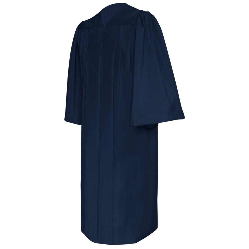 Deluxe Navy Blue Choir Robe - Churchings