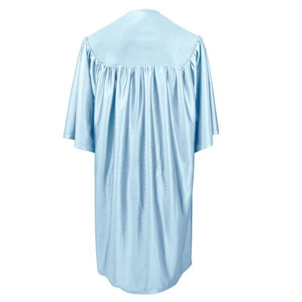 Child's Shiny Light Blue Choir Robe - Churchings