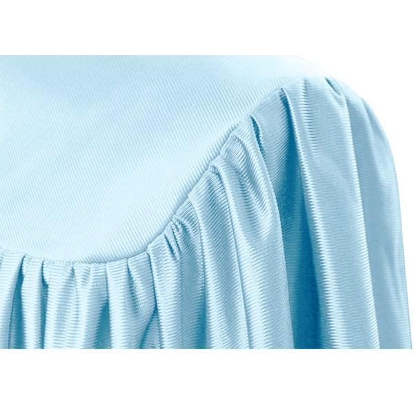 Child's Shiny Light Blue Choir Robe - Churchings