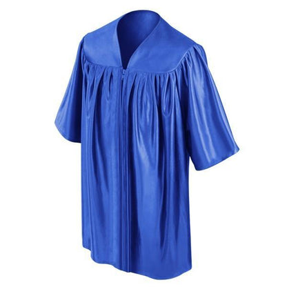 Child's Shiny Royal Blue Choir Robe - Churchings