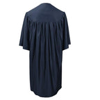 Child's Shiny Navy Blue Choir Robe - Churchings