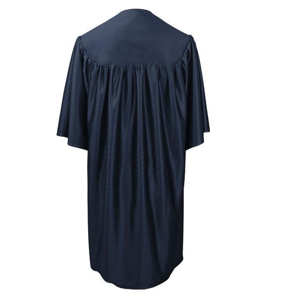 Child's Shiny Navy Blue Choir Robe - Churchings