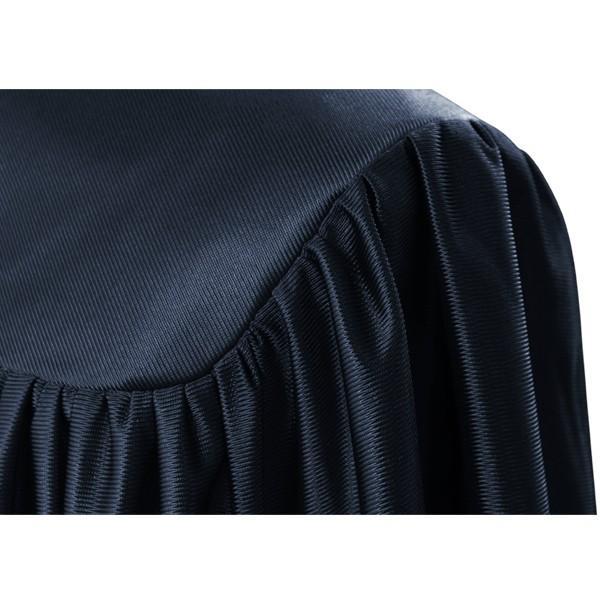 Child's Shiny Navy Blue Choir Robe - Churchings