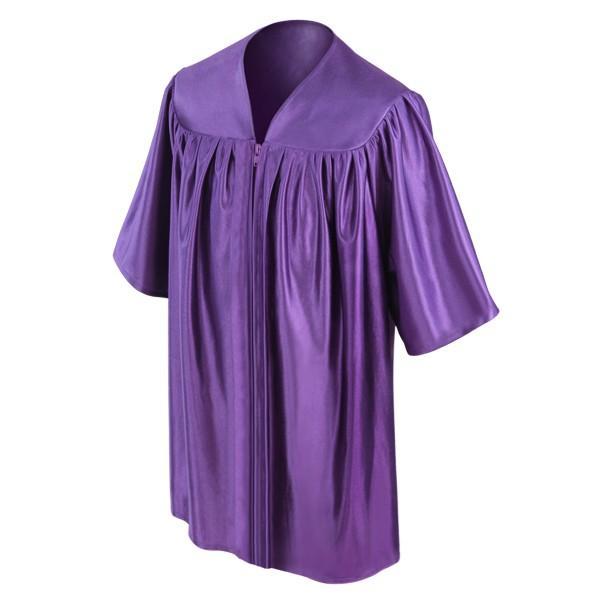 Child's Shiny Purple Choir Robe - Churchings