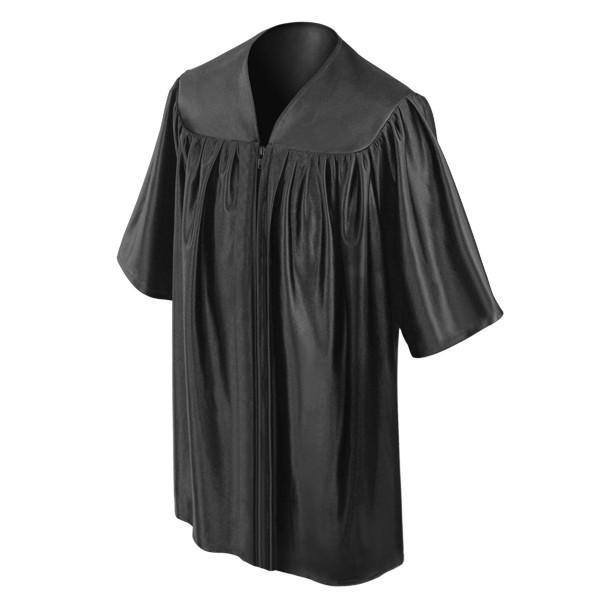 Child's Shiny Black Choir Robe - Churchings