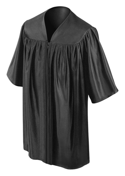 Child's Shiny Black Choir Robe - Churchings