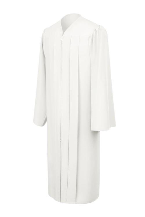 Matte White Choir Robe - Churchings