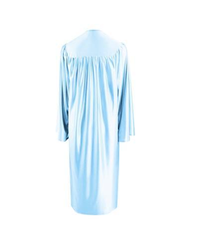 Shiny Light Blue Choir Robe - Churchings