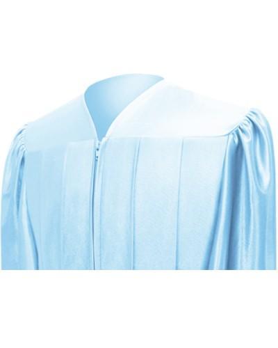 Shiny Light Blue Choir Robe - Churchings
