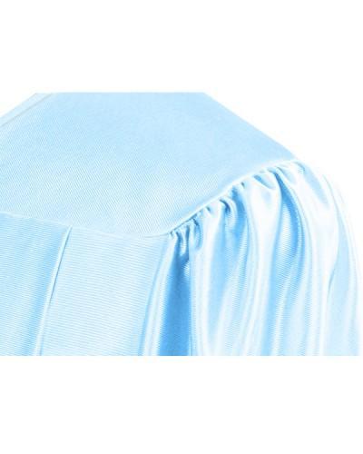 Shiny Light Blue Choir Robe - Churchings