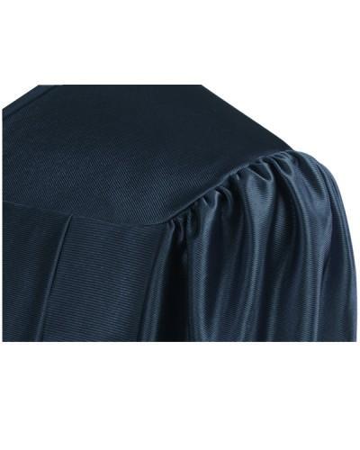 Shiny Navy Blue Choir Robe - Churchings