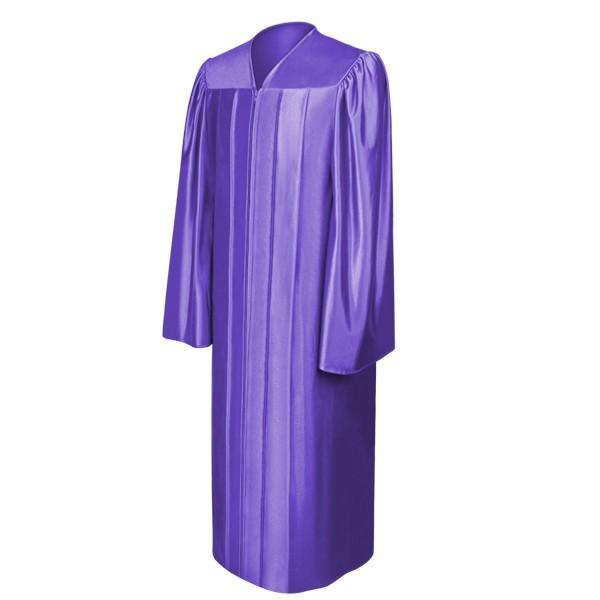 Shiny Purple Choir Robe - Churchings