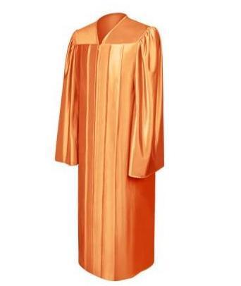 Shiny Orange Choir Robe - Churchings