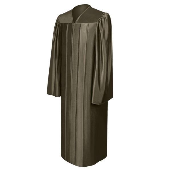 Shiny Brown Choir Robe - Churchings