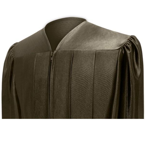 Shiny Brown Choir Robe - Churchings