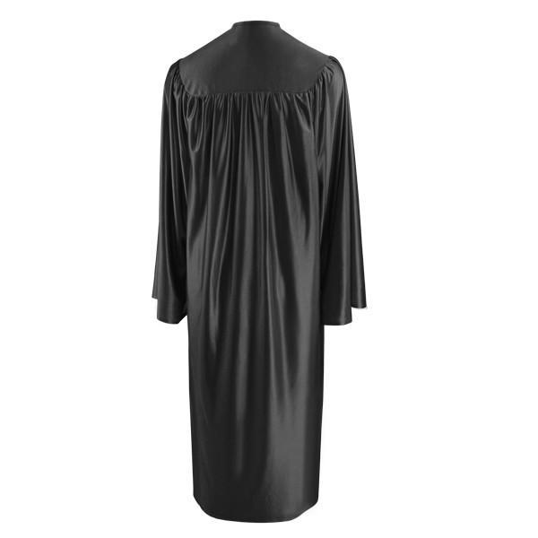 Shiny Black Choir Robe - Churchings