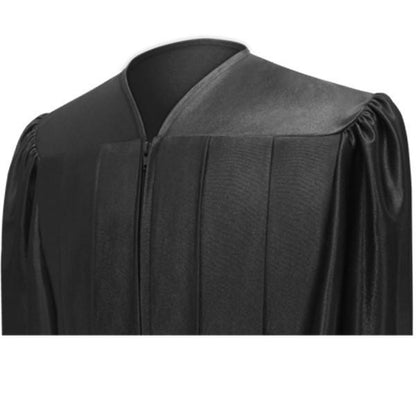 Shiny Black Choir Robe - Churchings