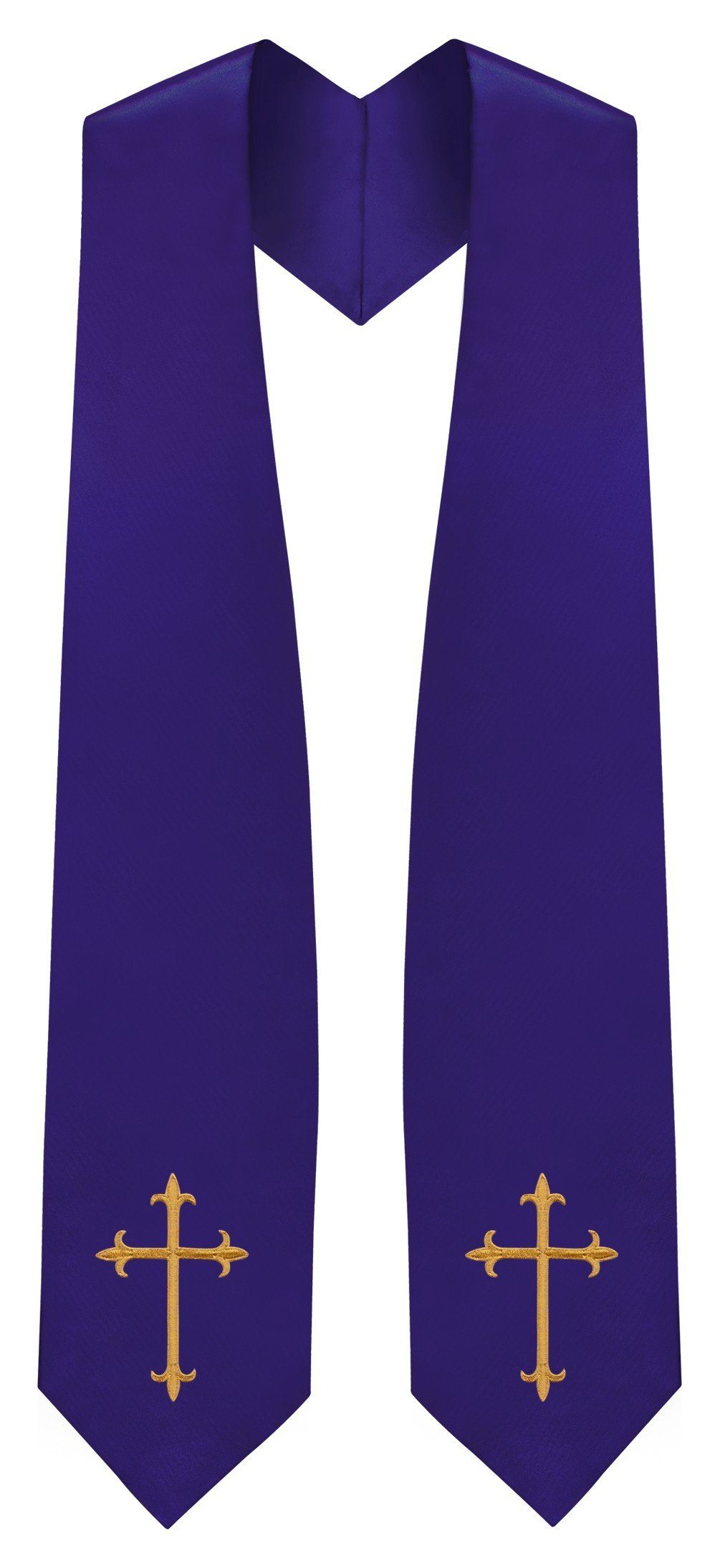 Purple Traditional Choir Stole - Churchings