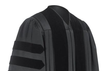 Deluxe Black Pulpit Robe - Churchings