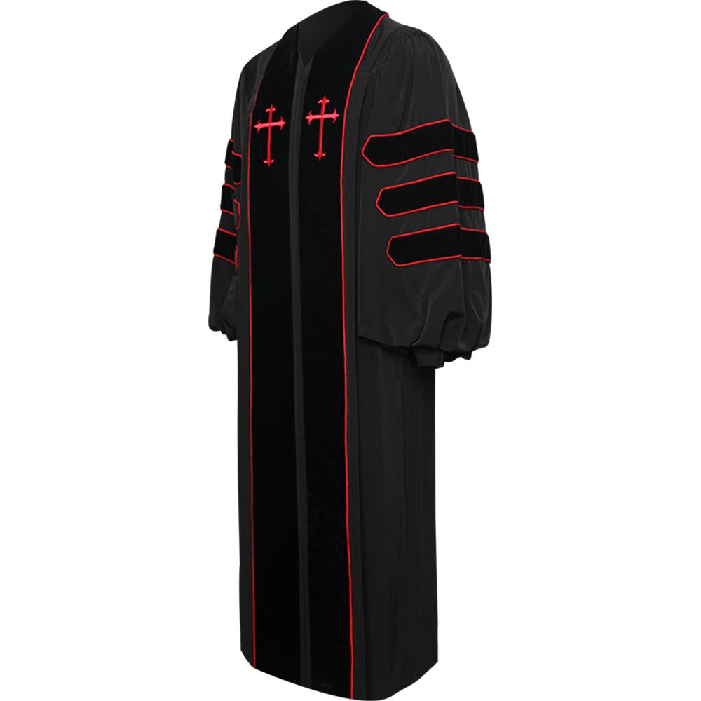 Black Dr. of Divinity Pulpit Robe - Churchings