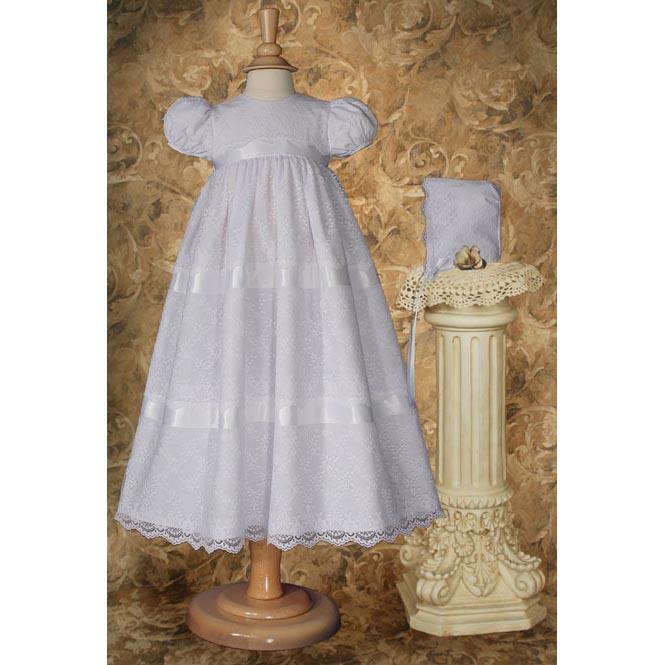 Morgan Poly Baptism Cotton Gown - Churchings