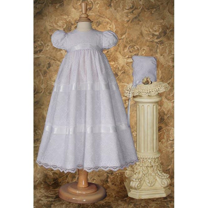 Morgan Poly Baptism Cotton Gown - Churchings