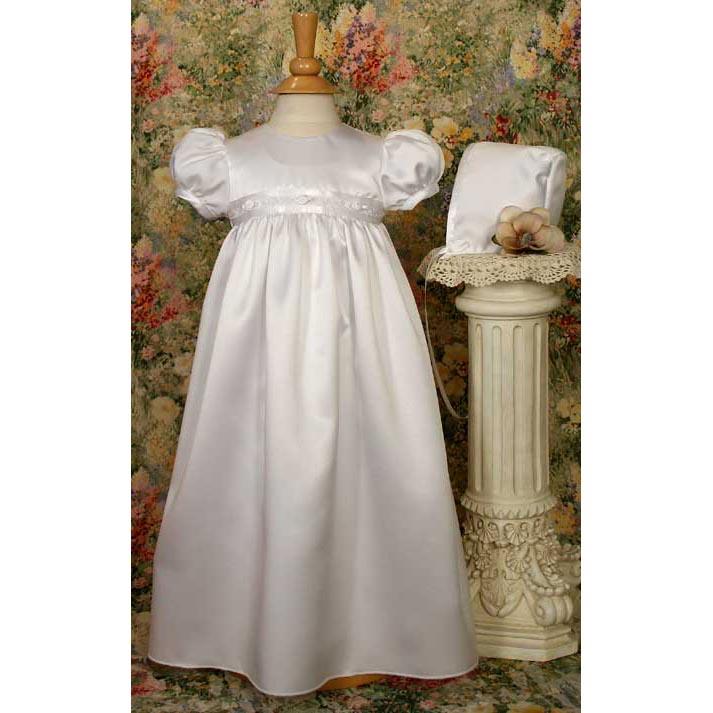 Jacqueline Satin Baptism Gown - Churchings