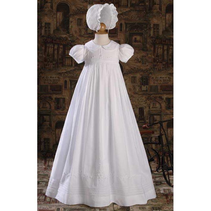 cotton baptism dress Avina Cotton Baptism Gown – Churchings