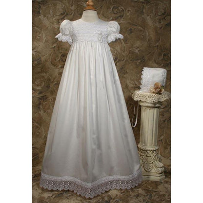 Sarina Cotton Sateen Baptism Gown - Churchings