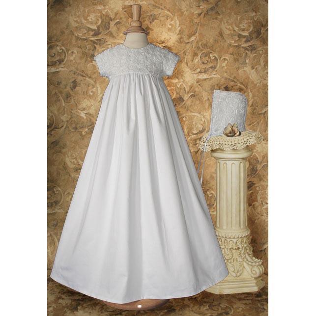 Darcy Cotton Sateen Baptism Gown - Churchings