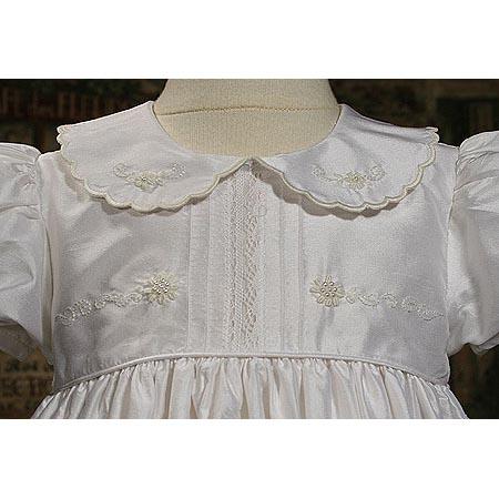 Rosemary Dupioni Baptism Gown - Churchings